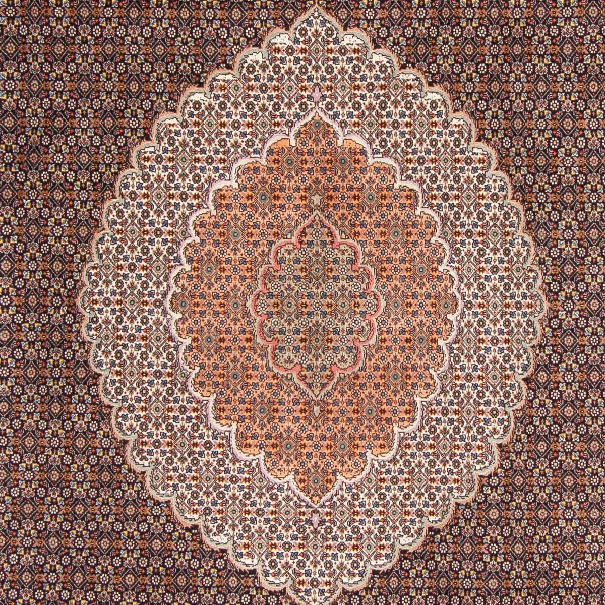 Dywan perski - Tabriz - 282 x 202 cm - brązowy
