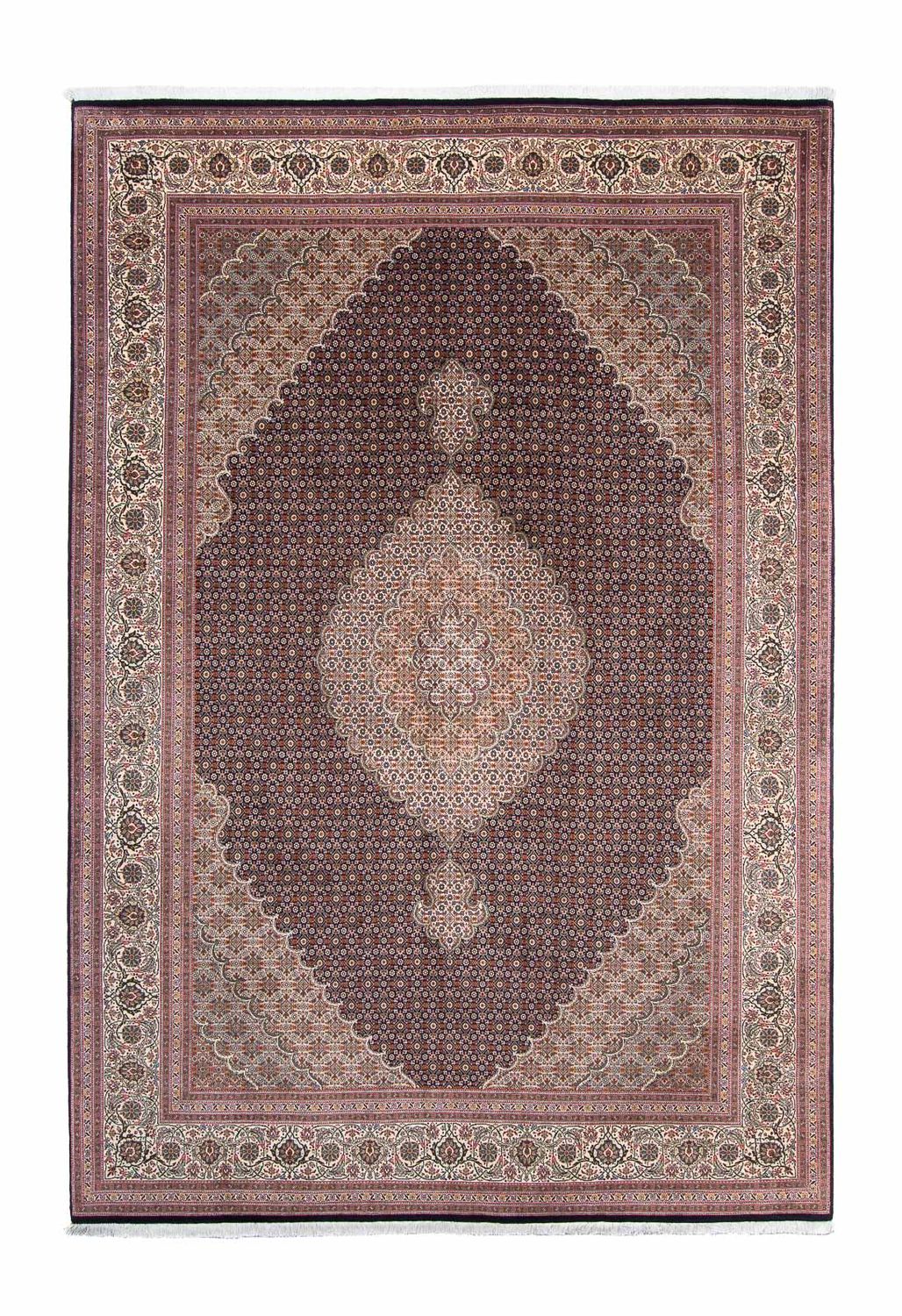 Dywan perski - Tabriz - 307 x 206 cm - ciemnoniebieski
