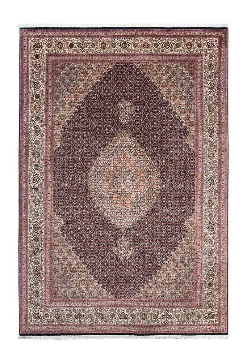 Dywan perski - Tabriz - 307 x 206 cm - ciemnoniebieski