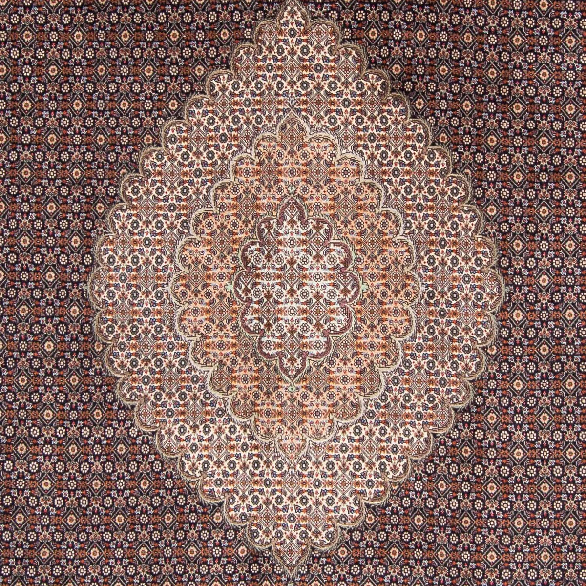 Dywan perski - Tabriz - 307 x 206 cm - ciemnoniebieski