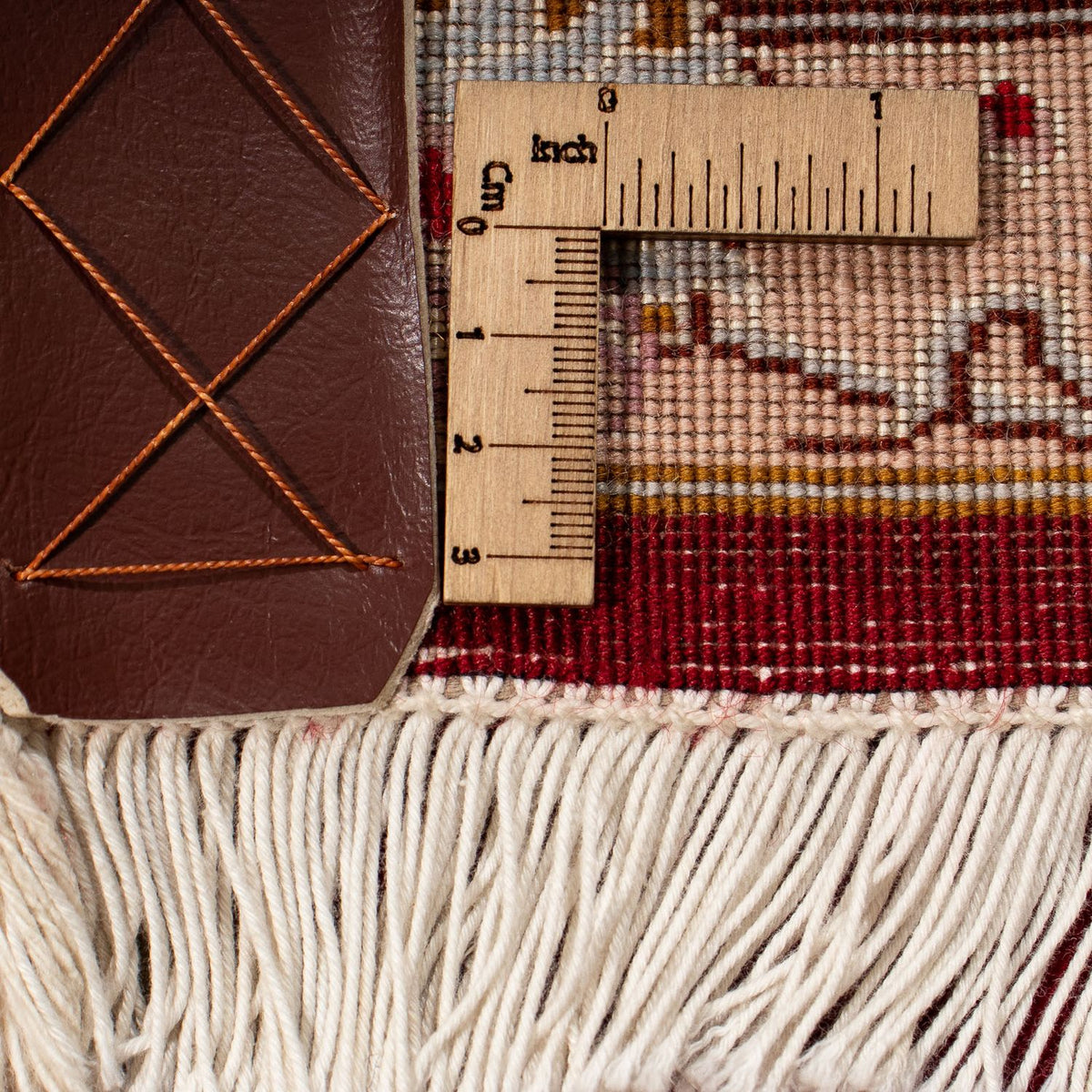 Dywan perski - Tabriz - Królewski - 255 x 204 cm - ciemna czerwień