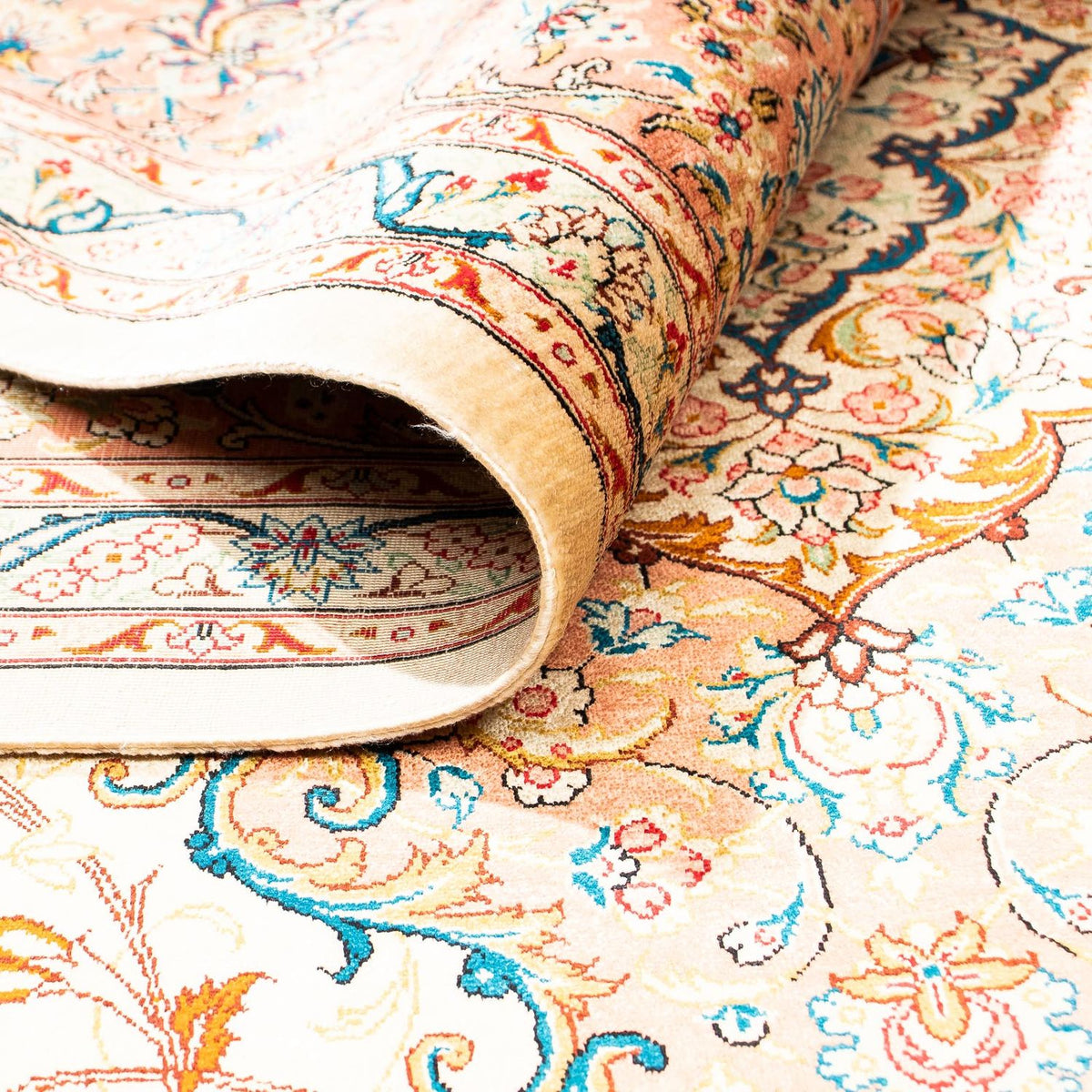 Dywan perski - Ghom - 296 x 200 cm - beżowy