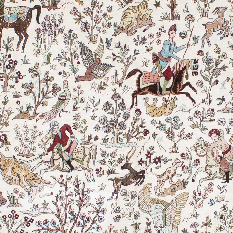 Orientalny dywan - Hereke - 244 x 169 cm - beżowy