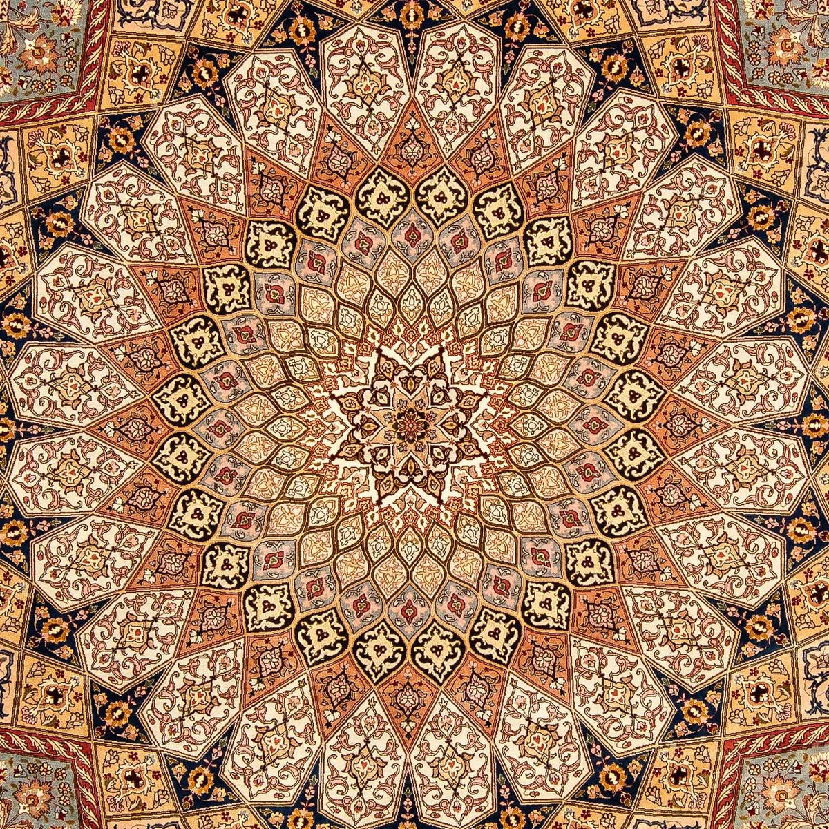 Dywan perski - Tabriz - Królewski - 360 x 252 cm - wielokolorowy