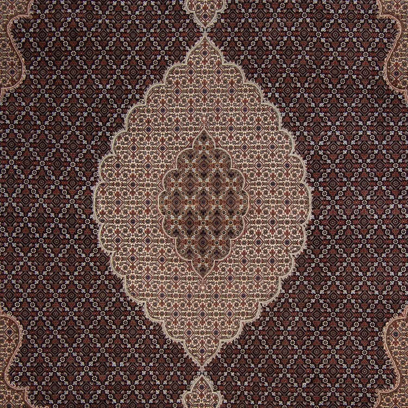 Dywan perski - Tabriz - 344 x 241 cm - ciemnoniebieski