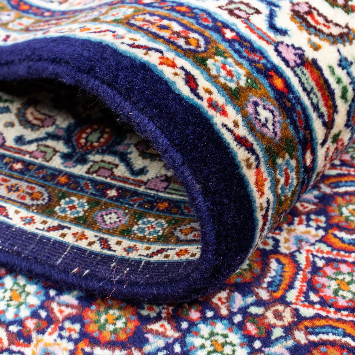 Biegacz Dywan perski - Klasyczny - 300 x 80 cm - ciemnoniebieski