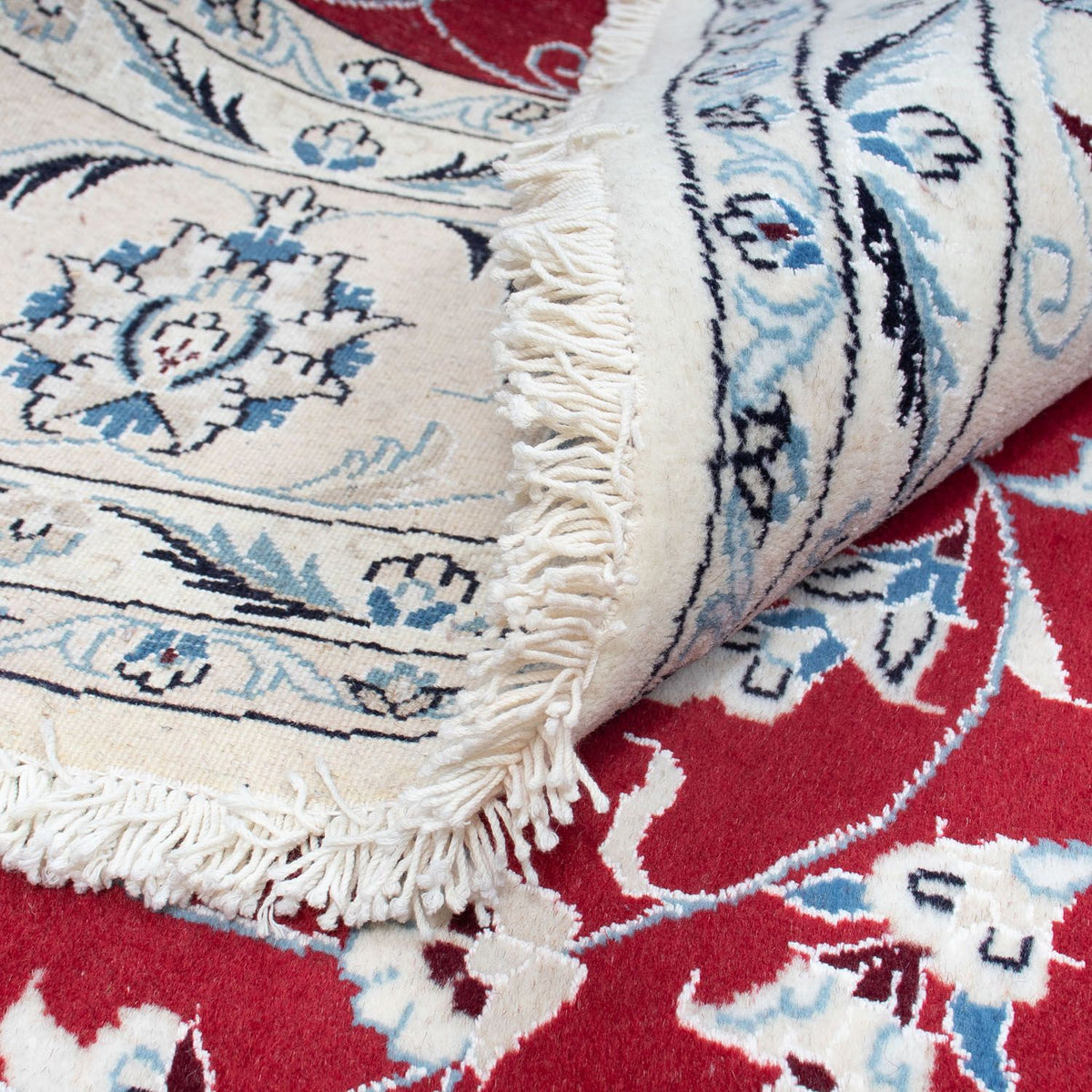 Dywan perski - Nain okrągły  - 250 x 250 cm - ciemna czerwień