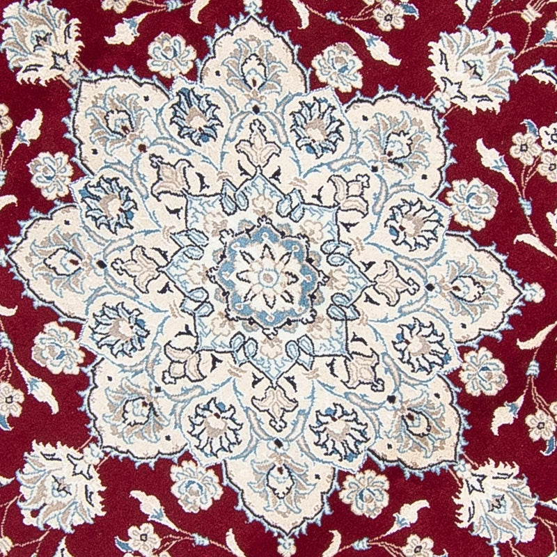 Dywan perski - Nain okrągły  - 250 x 250 cm - ciemna czerwień