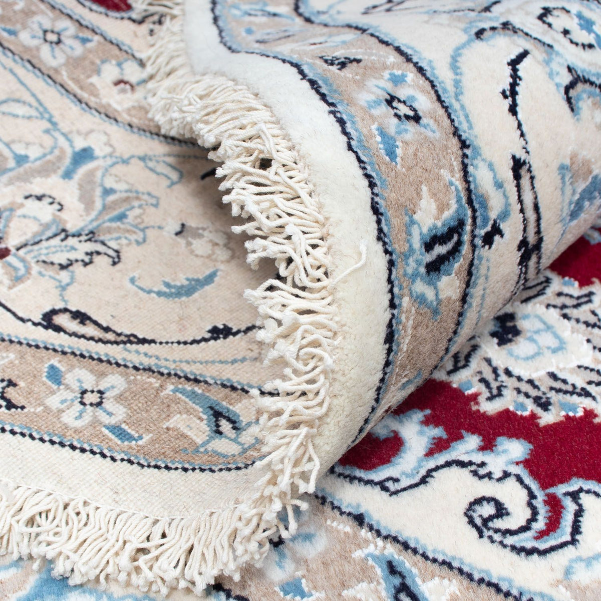 Dywan perski - Nain okrągły  - 250 x 250 cm - ciemna czerwień