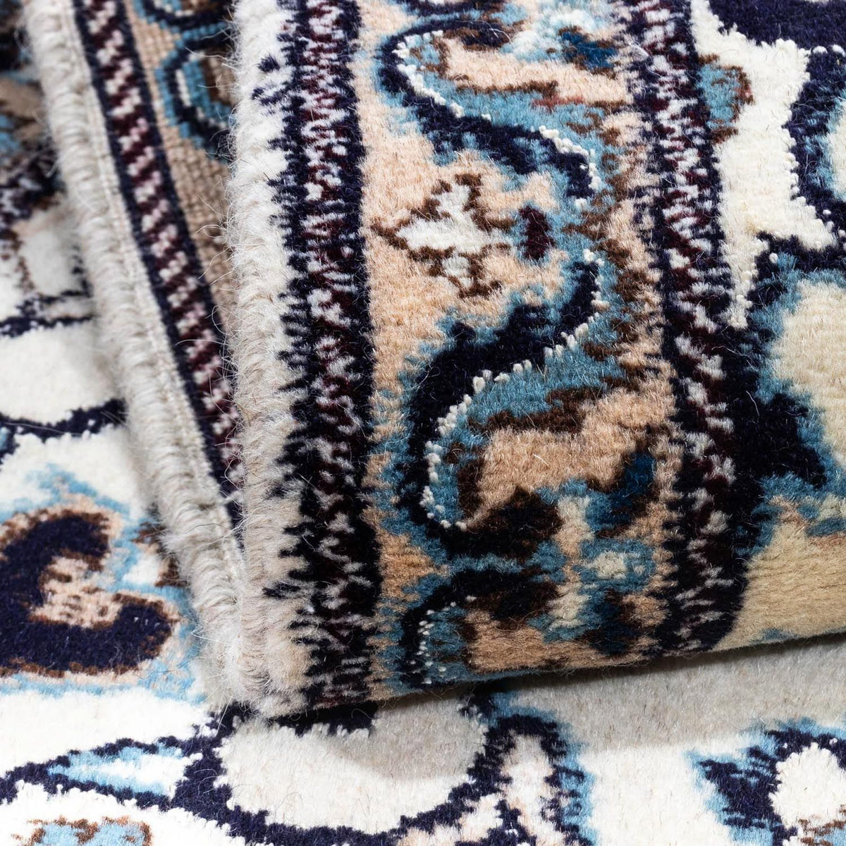 Dywan perski - Nain - 139 x 70 cm - beżowy