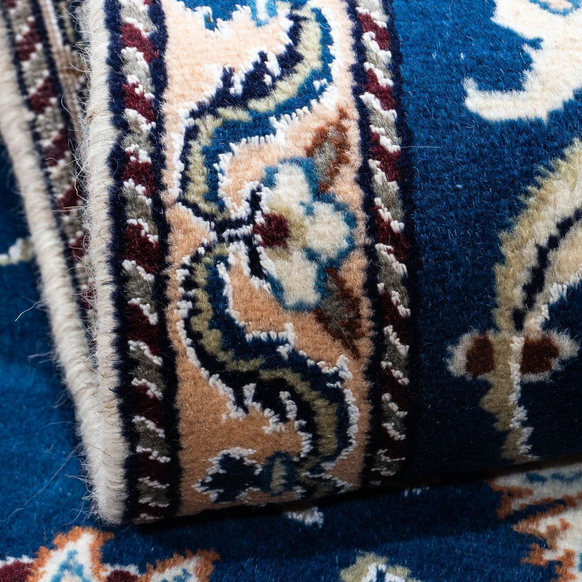 Dywan perski - Nain - 134 x 68 cm - niebieski