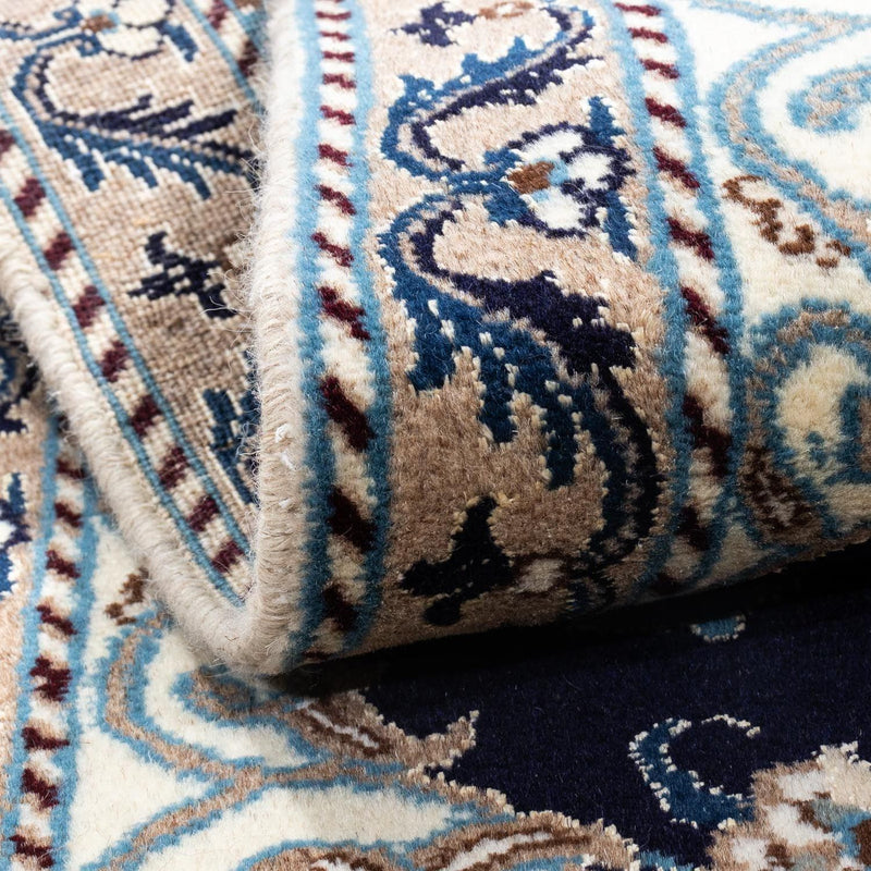 Dywan perski - Nain - 141 x 66 cm - ciemnoniebieski