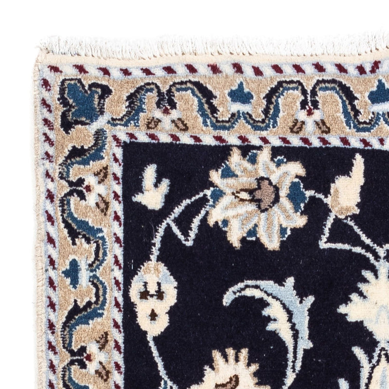 Dywan perski - Nain - 139 x 66 cm - ciemnoniebieski