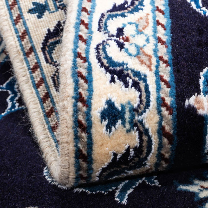 Dywan perski - Nain - 143 x 70 cm - ciemnoniebieski