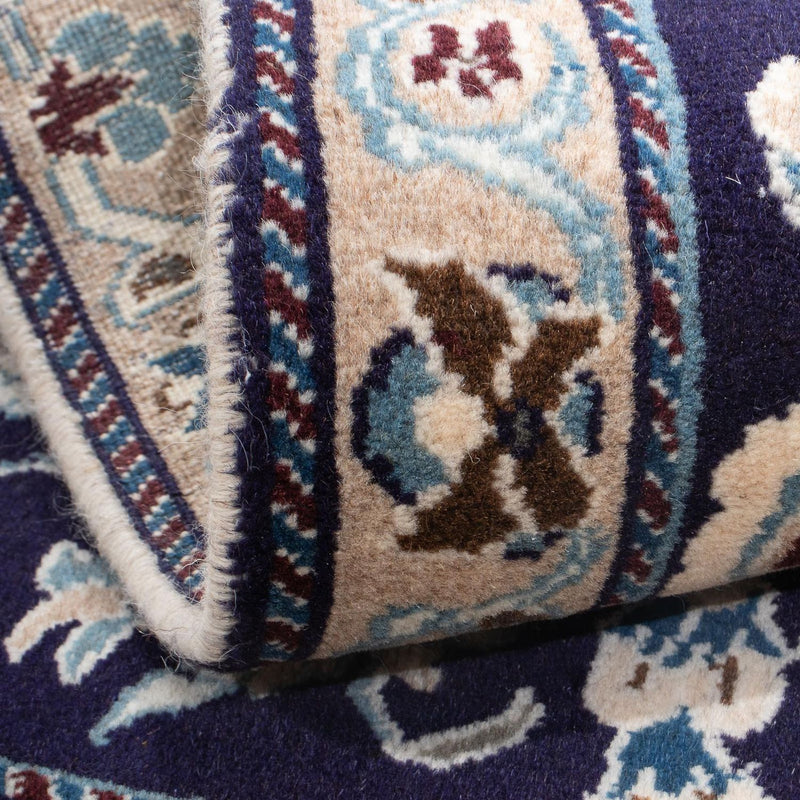 Dywan perski - Nain - 139 x 89 cm - ciemnoniebieski