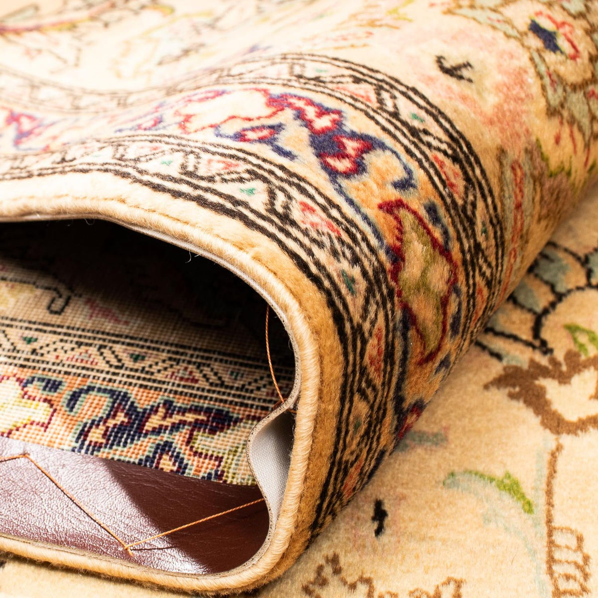 Dywan perski - Tabriz - Królewski - 284 x 194 cm - beżowy