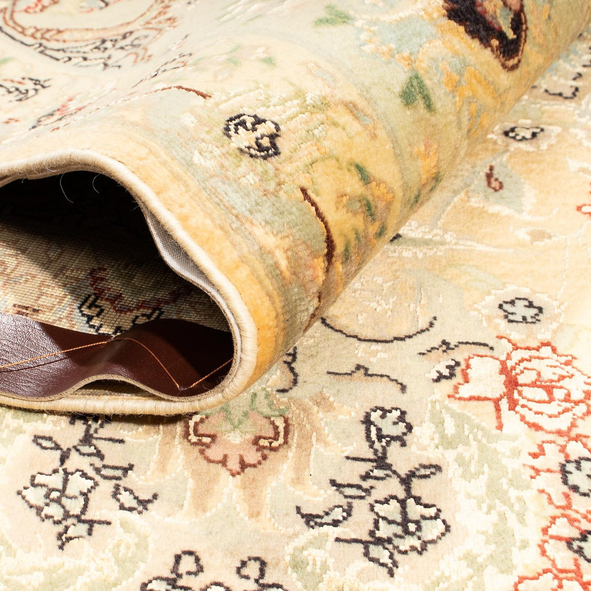 Dywan perski - Tabriz - Królewski - 312 x 200 cm - beżowy