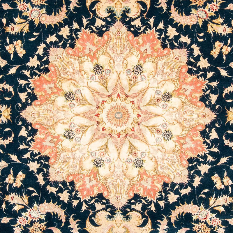 Dywan perski - Tabriz - Królewski - 308 x 200 cm - ciemnoniebieski