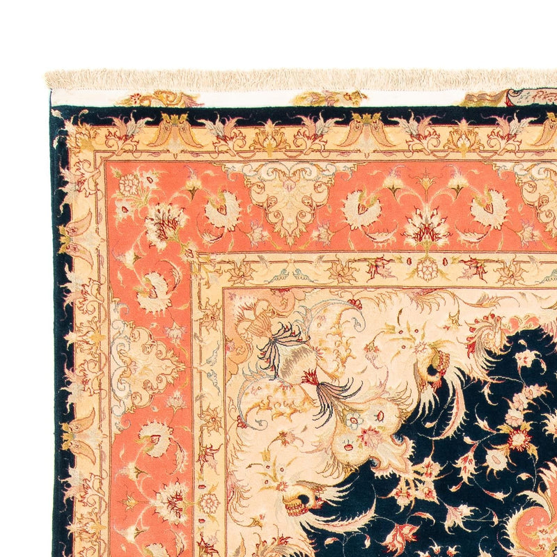 Dywan perski - Tabriz - Królewski - 308 x 200 cm - ciemnoniebieski