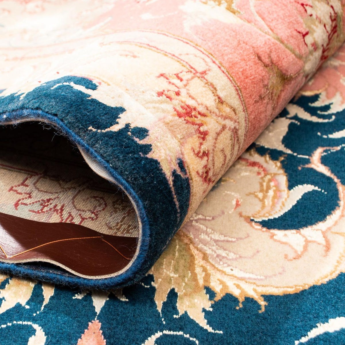 Dywan perski - Tabriz - Królewski - 308 x 200 cm - ciemnoniebieski