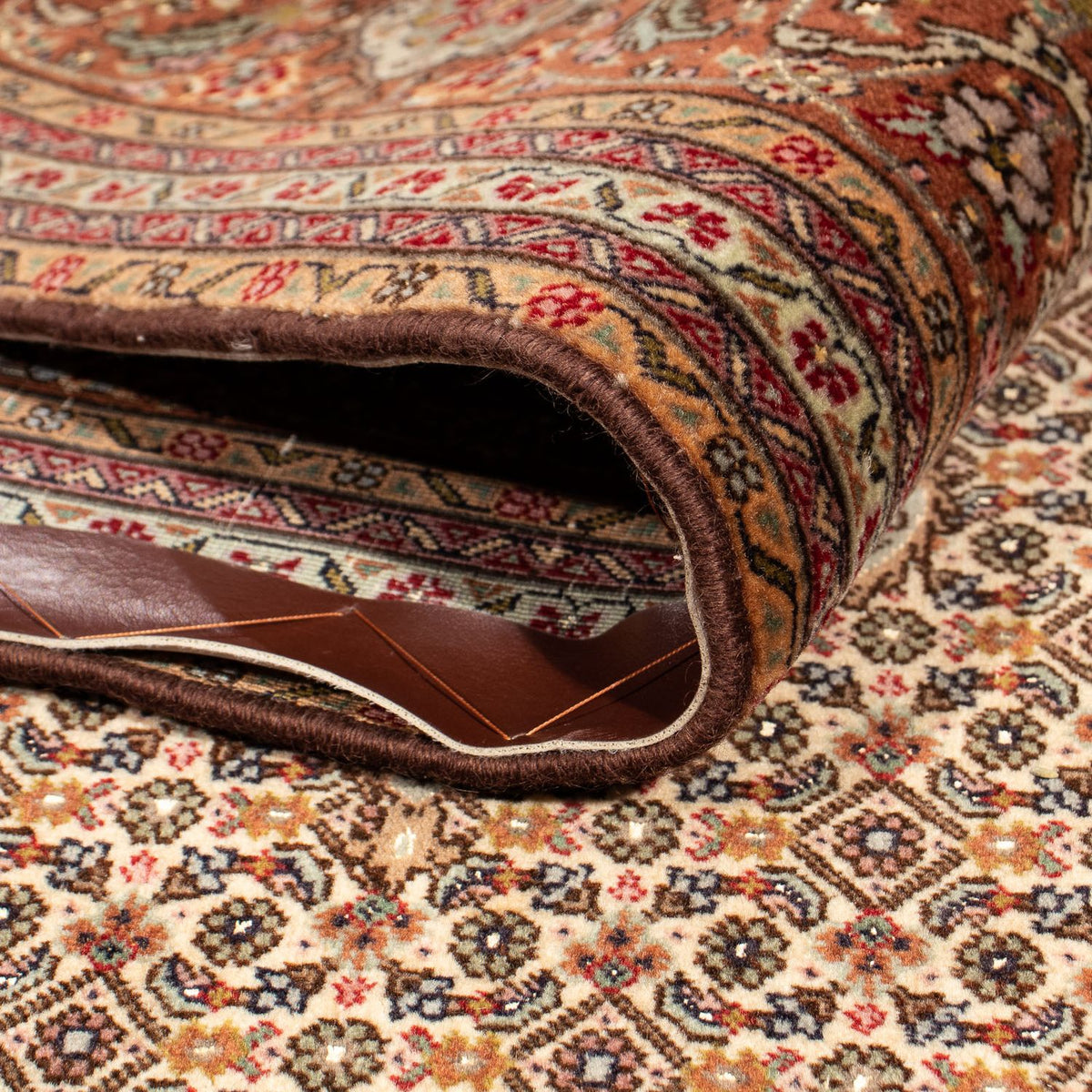 Dywan perski - Tabriz - 250 x 200 cm - brązowy