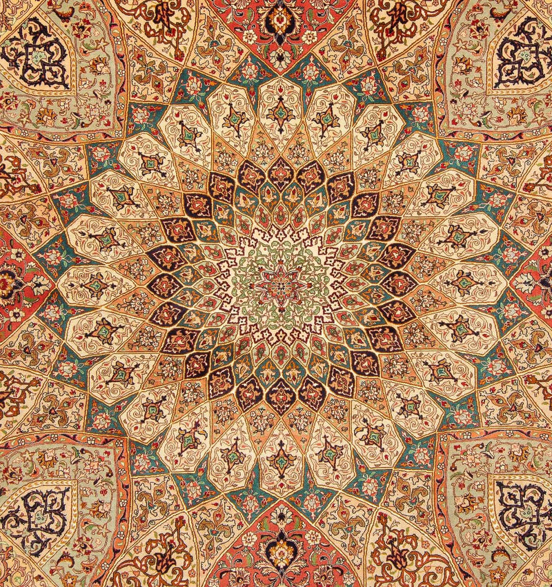 Dywan perski - Tabriz - Królewski kwadratowy  - 253 x 252 cm - wielokolorowy