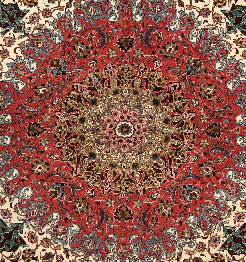 Dywan perski - Tabriz - Królewski kwadratowy  - 202 x 200 cm - wielokolorowy
