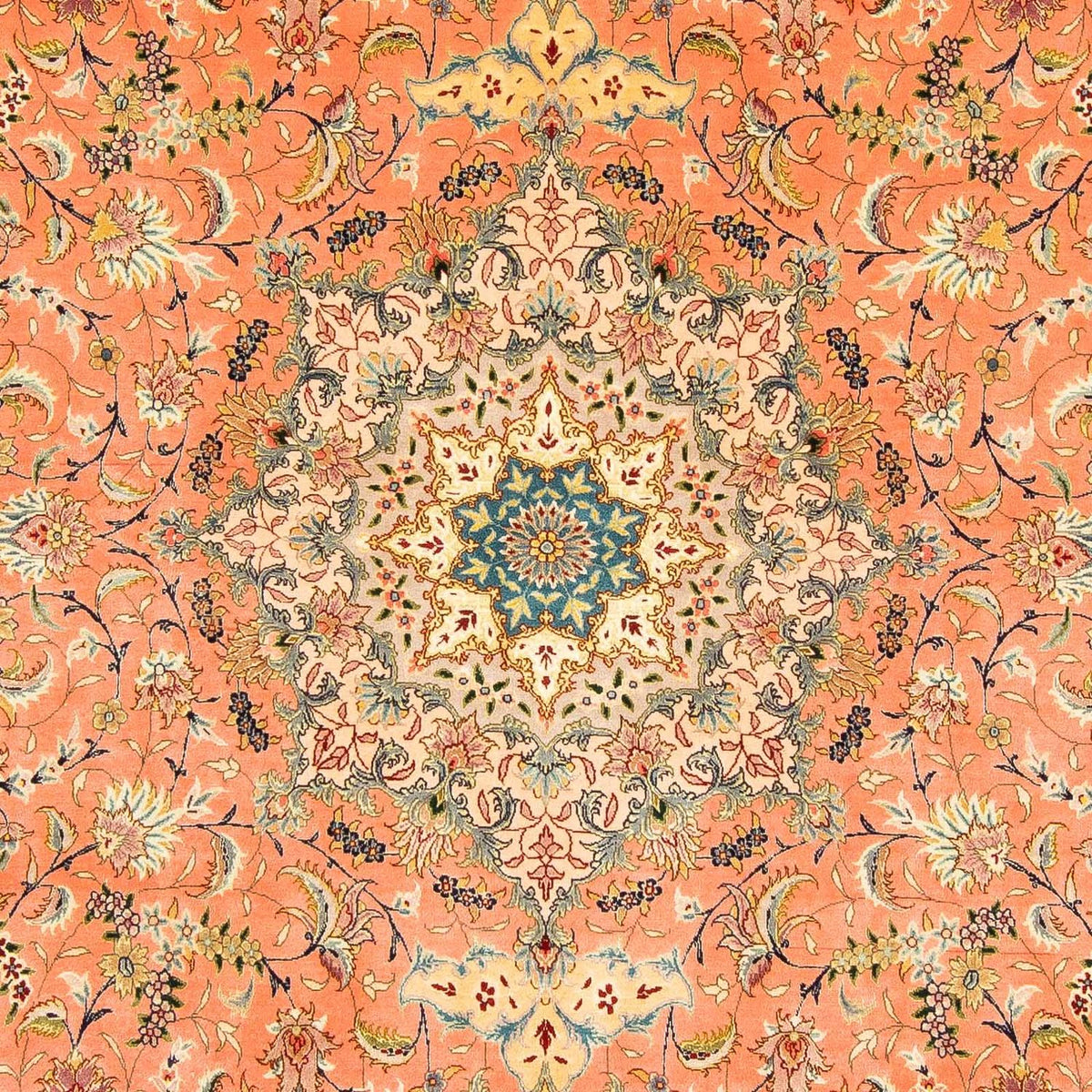 Dywan perski - Tabriz - Królewski - 310 x 202 cm - beżowy
