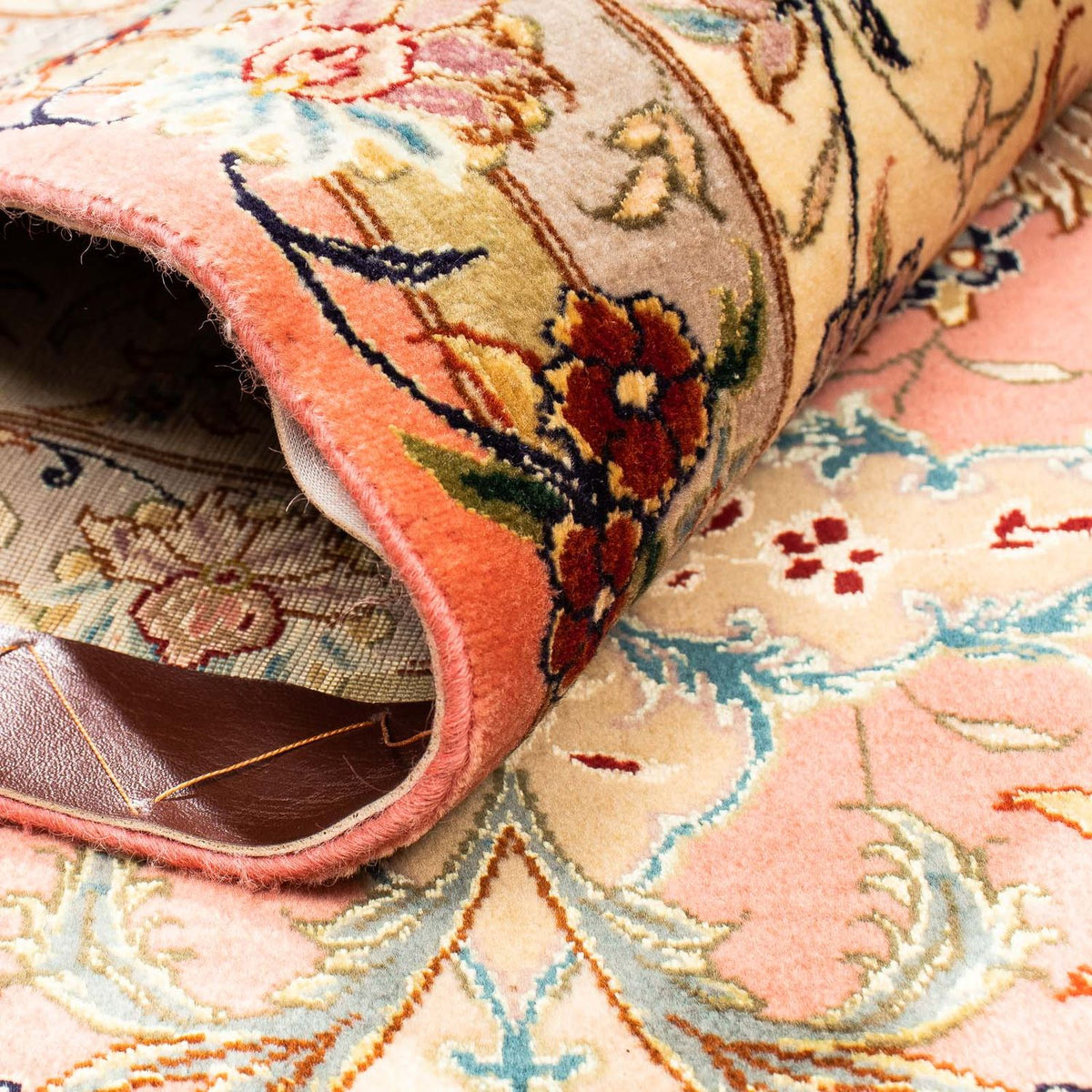 Dywan perski - Tabriz - Królewski - 310 x 202 cm - beżowy