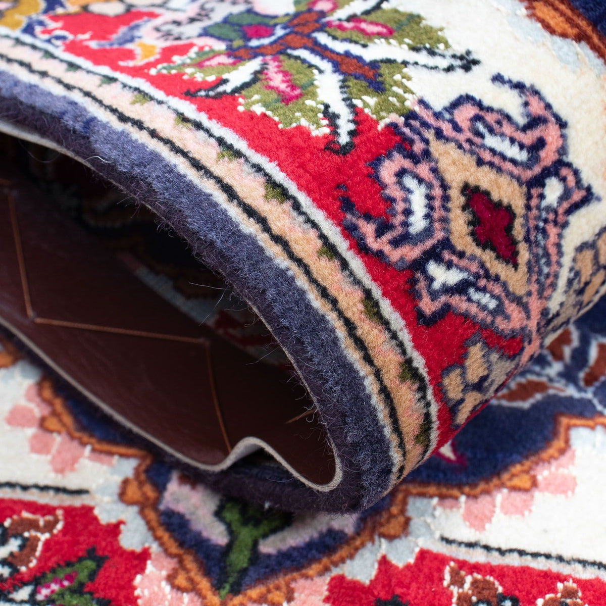 Dywan perski - Tabriz - Królewski - 93 x 61 cm - ciemnoniebieski