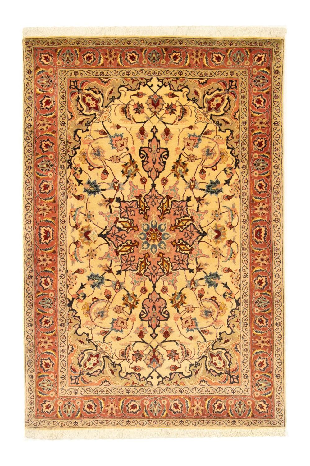 Dywan perski - Tabriz - Królewski - 153 x 100 cm - beżowy