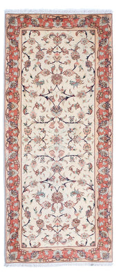 Biegacz Dywan perski - Tabriz - Królewski - 183 x 77 cm - beżowy