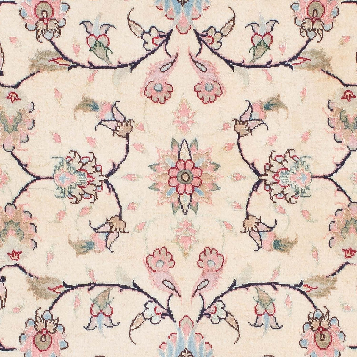 Biegacz Dywan perski - Tabriz - Królewski - 200 x 77 cm - beżowy