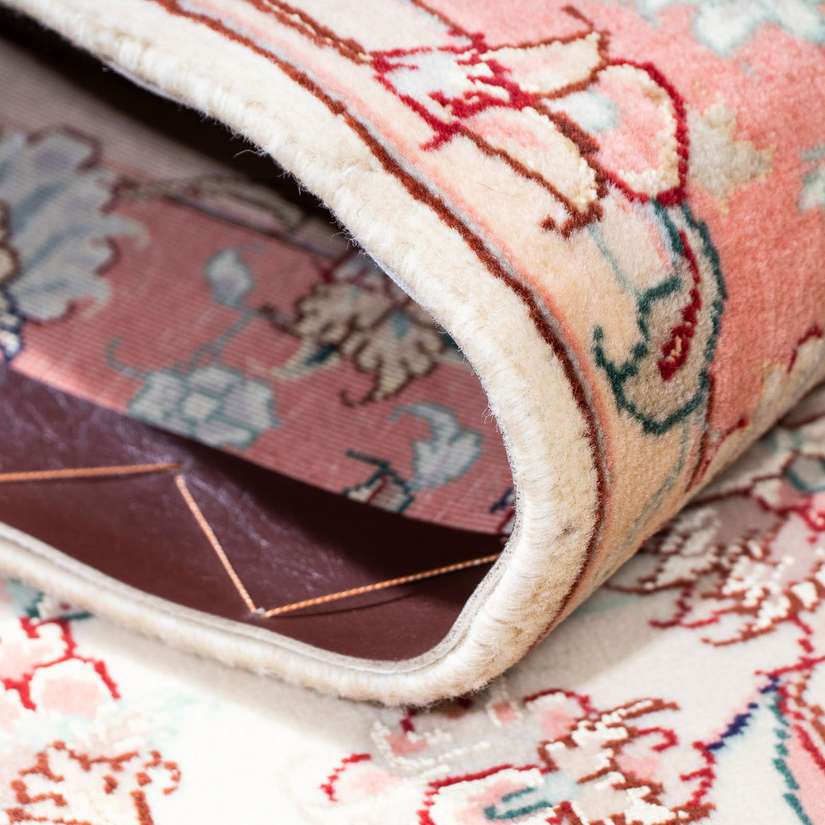 Biegacz Dywan perski - Tabriz - Królewski - 187 x 77 cm - beżowy