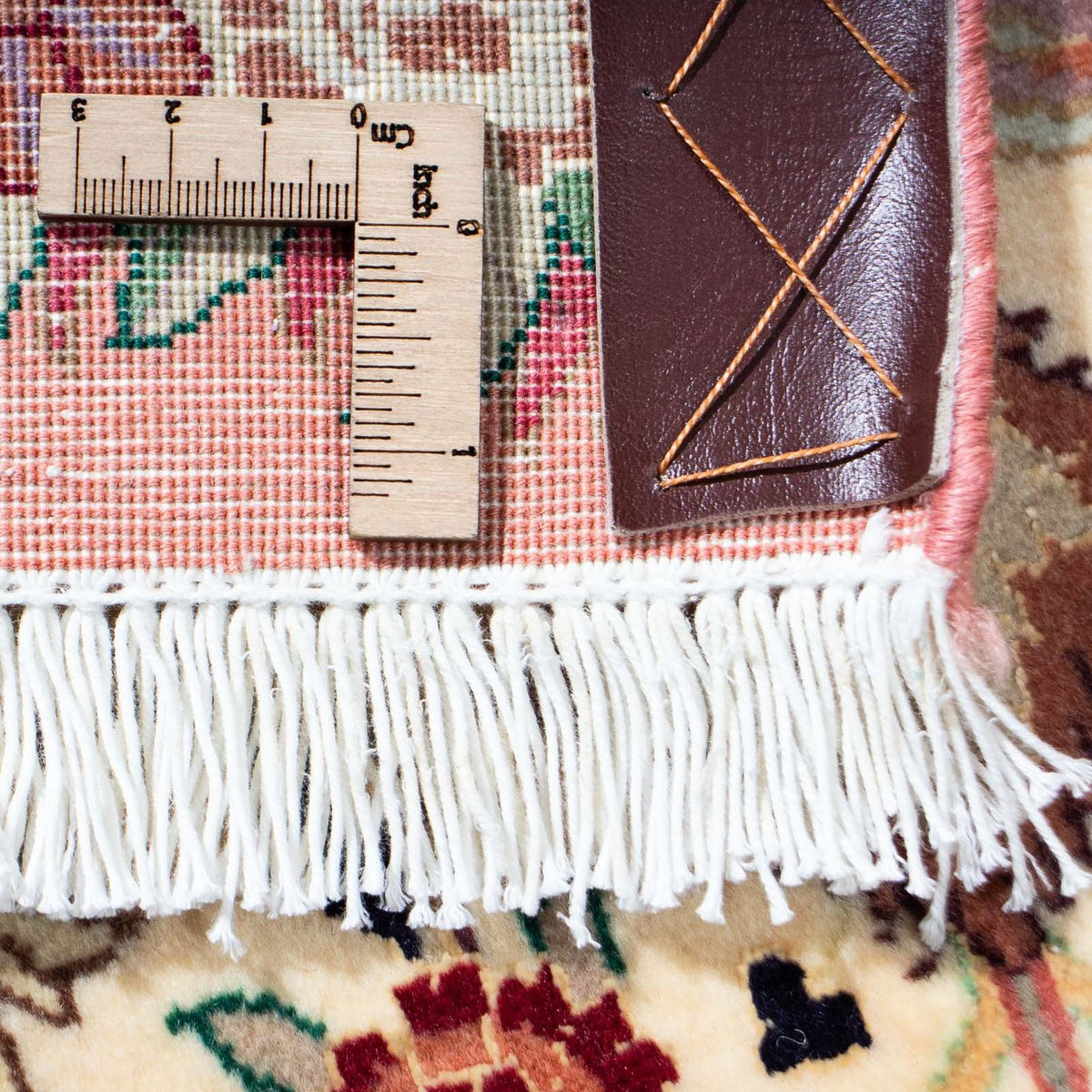 Biegacz Dywan perski - Tabriz - Królewski - 204 x 81 cm - beżowy