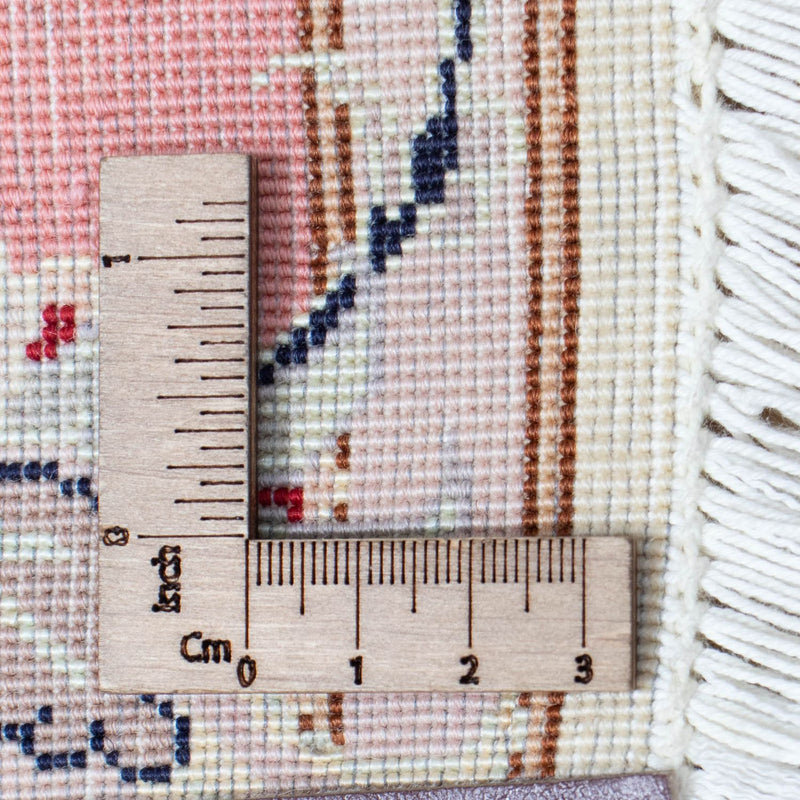 Biegacz Dywan perski - Tabriz - Królewski - 410 x 80 cm - beżowy