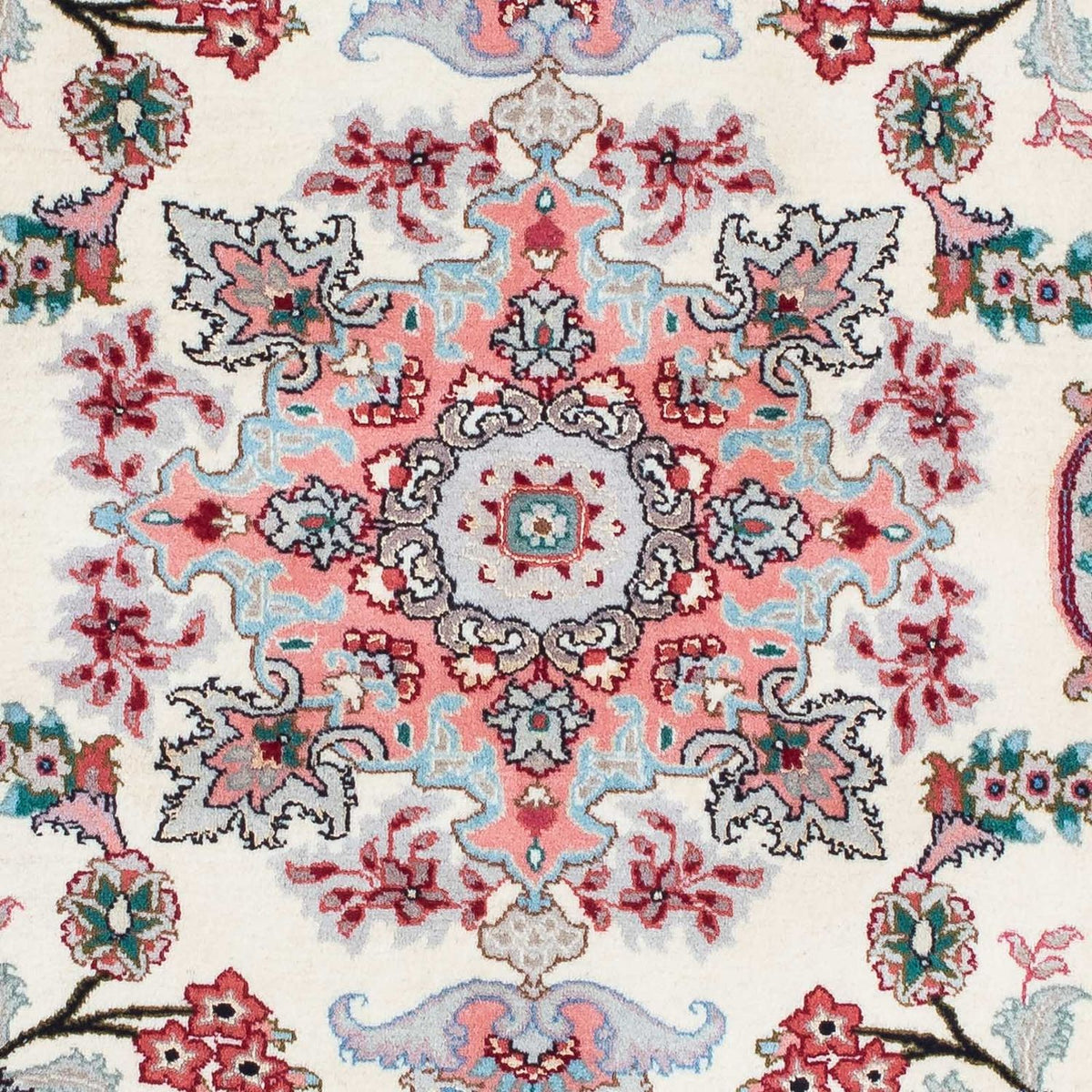 Biegacz Dywan perski - Tabriz - Królewski - 205 x 82 cm - beżowy