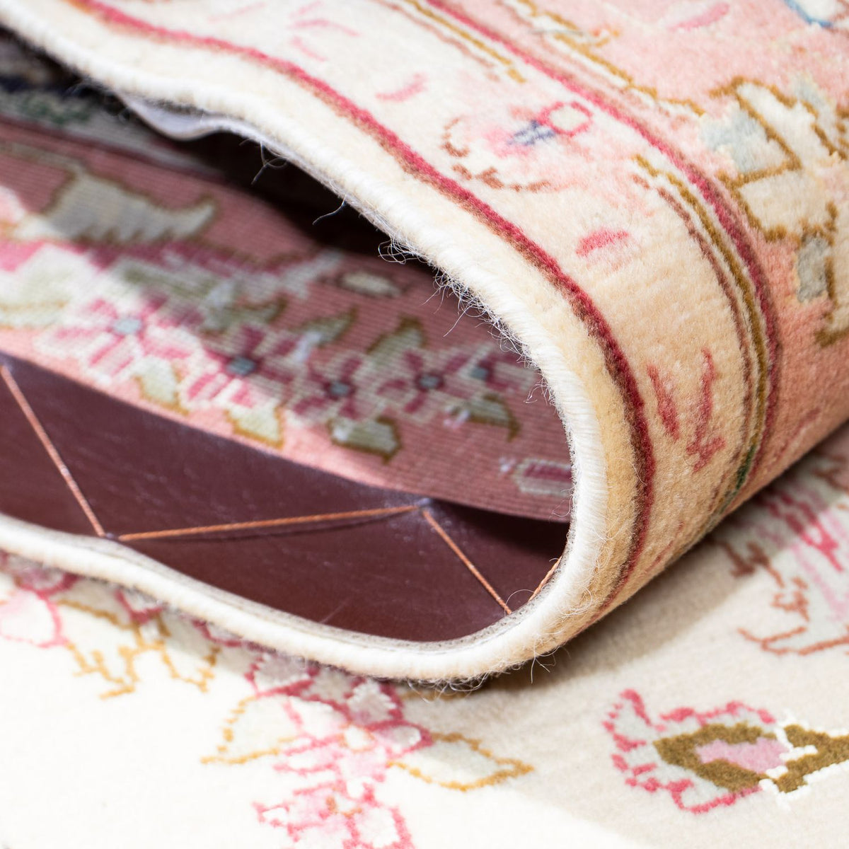 Biegacz Dywan perski - Tabriz - Królewski - 221 x 82 cm - beżowy