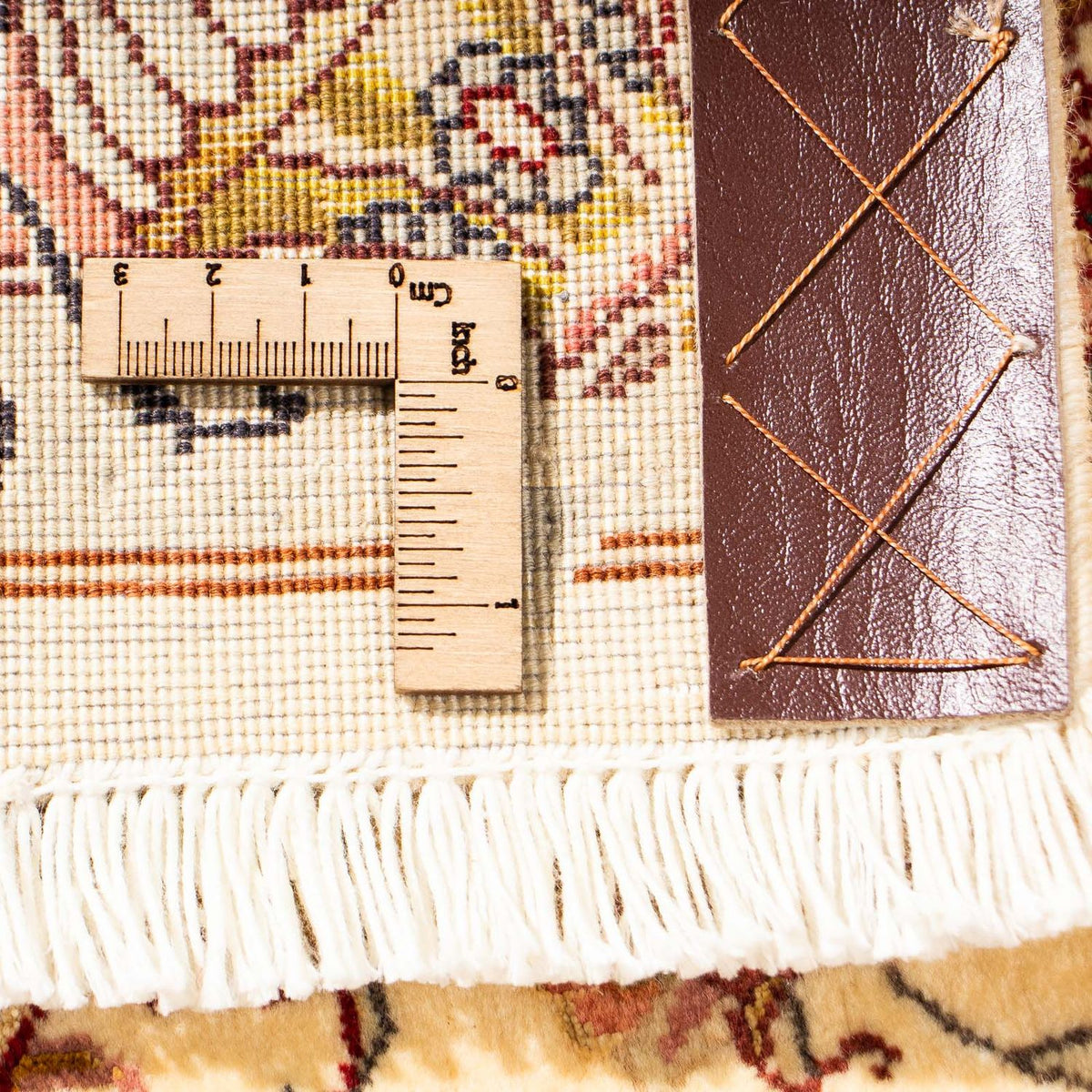 Biegacz Dywan perski - Tabriz - Królewski - 314 x 87 cm - beżowy