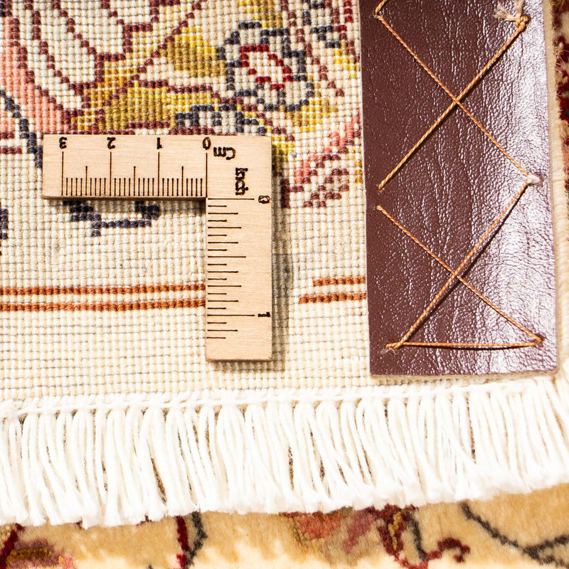 Biegacz Dywan perski - Tabriz - Królewski - 314 x 87 cm - beżowy