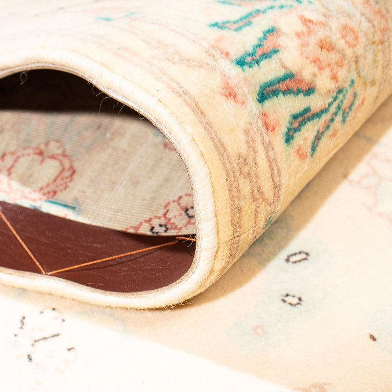 Biegacz Dywan perski - Tabriz - Królewski - 292 x 79 cm - jasnobrązowy