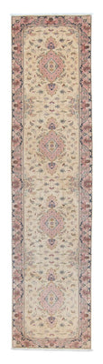 Biegacz Dywan perski - Tabriz - Królewski - 397 x 87 cm - beżowy