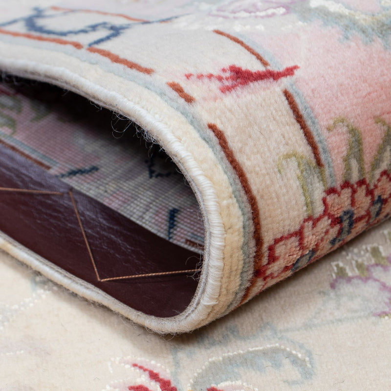 Biegacz Dywan perski - Tabriz - Królewski - 397 x 87 cm - beżowy