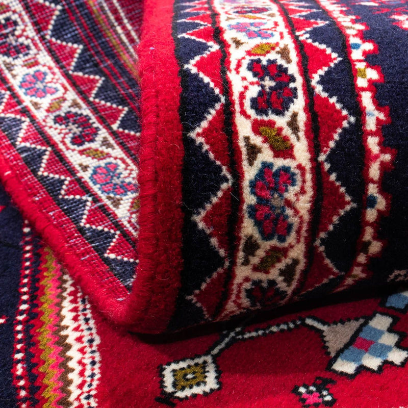 Perski dywan - Nomadyczny - 150 x 98 cm - ciemna czerwień