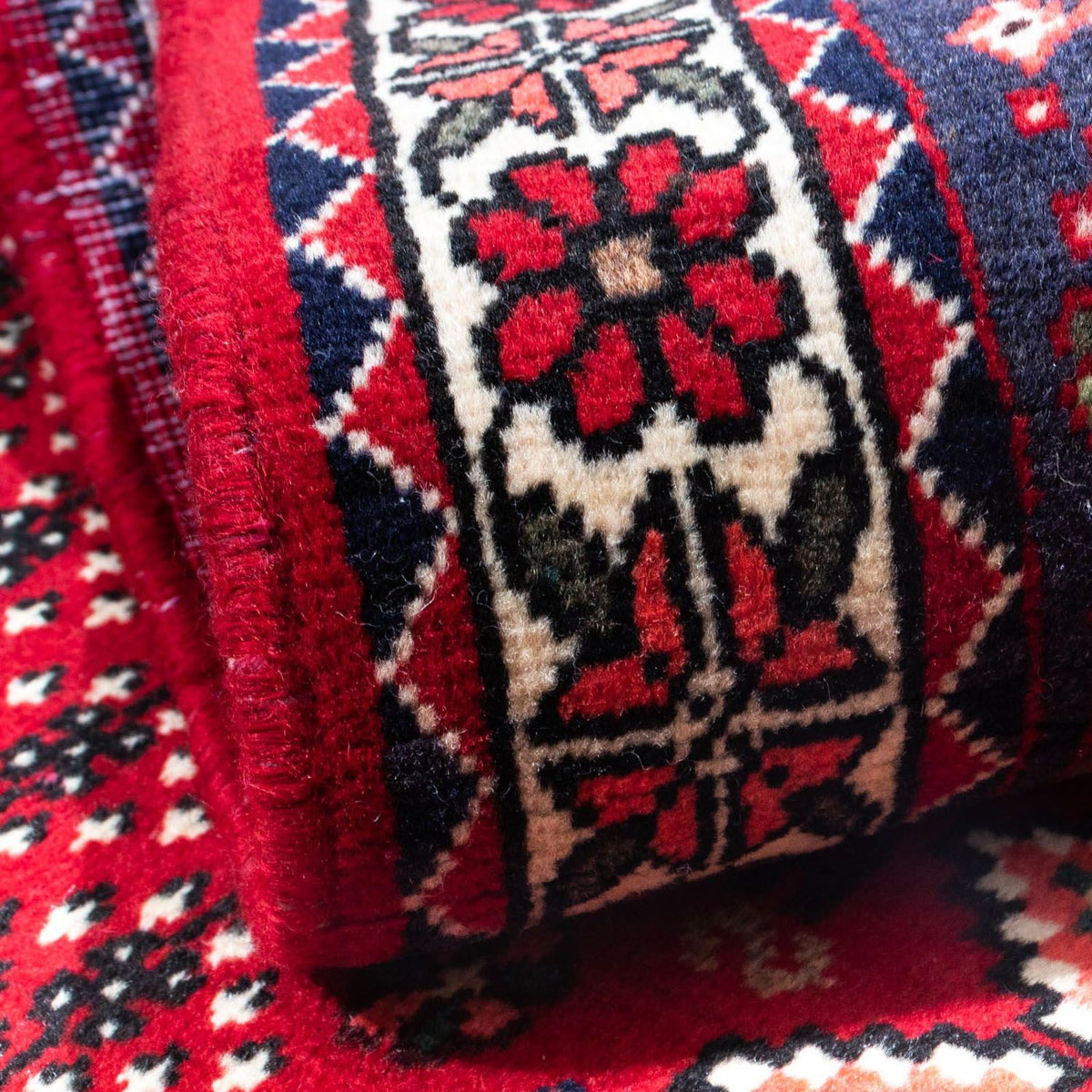 Perski dywan - Nomadyczny - 144 x 100 cm - ciemna czerwień