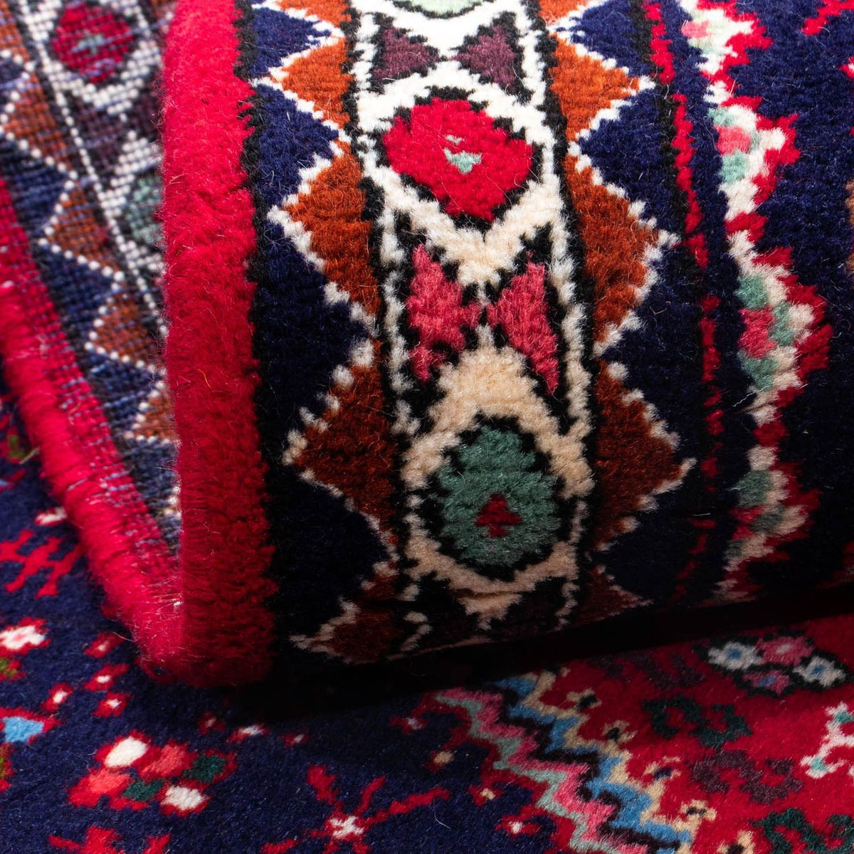 Perski dywan - Nomadyczny - 148 x 98 cm - ciemna czerwień