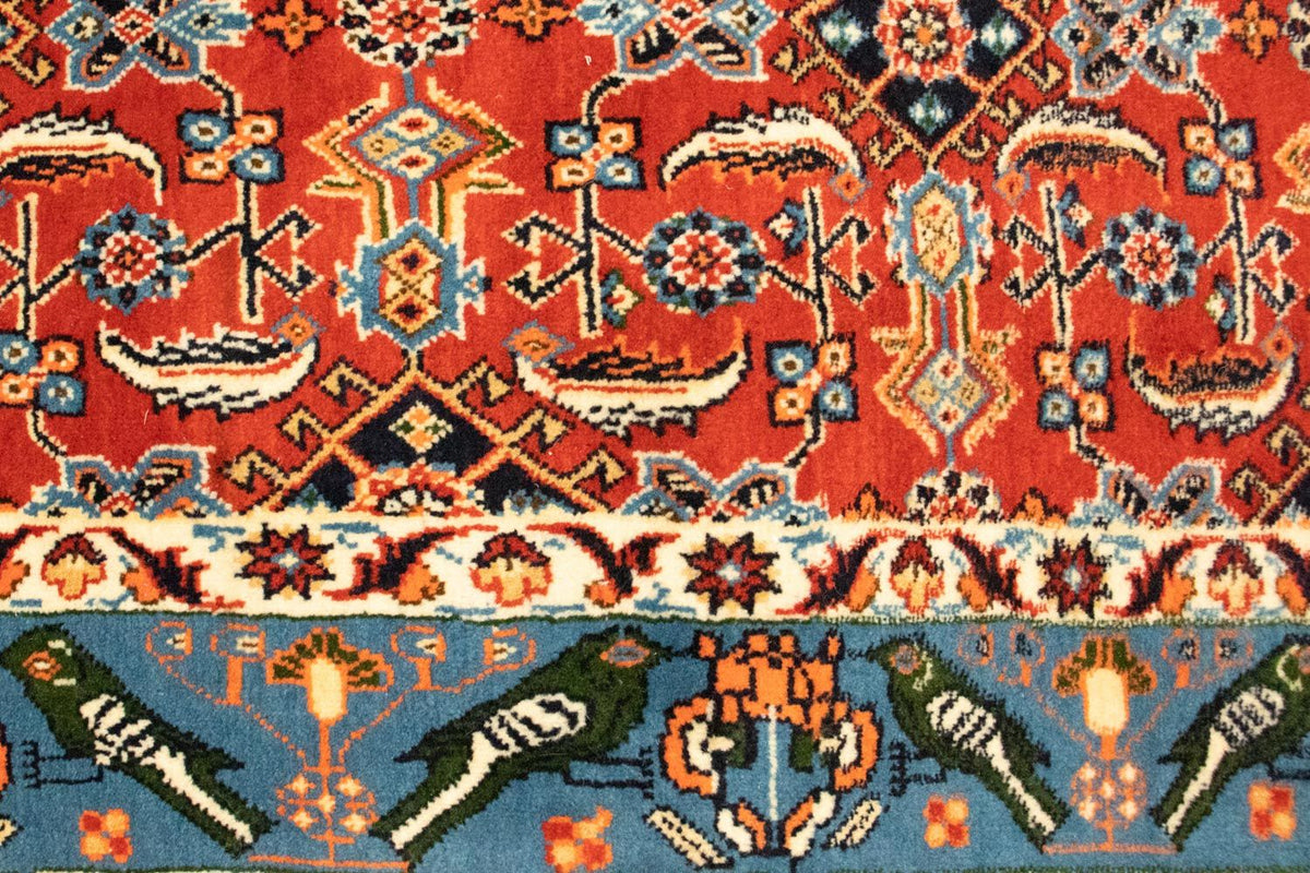 Perski dywan - Nomadyczny - 164 x 102 cm - czerwony