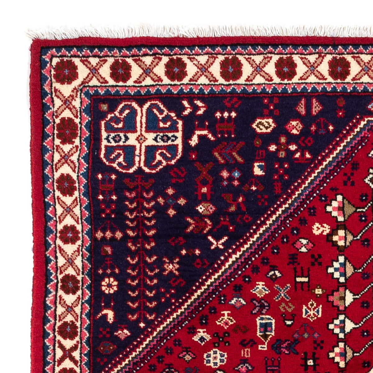 Perski dywan - Nomadyczny - 150 x 103 cm - ciemna czerwień