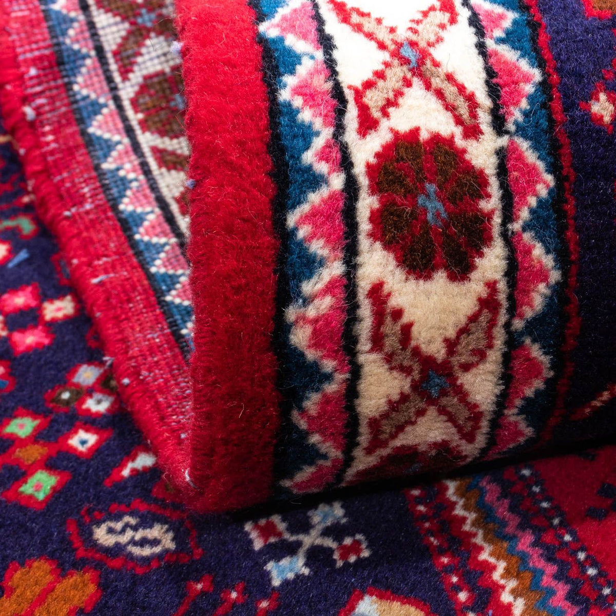 Perski dywan - Nomadyczny - 150 x 103 cm - ciemna czerwień