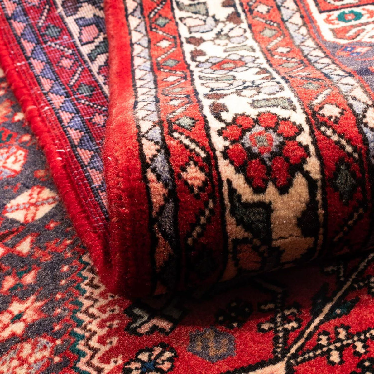 Perski dywan - Nomadyczny - 161 x 105 cm - ciemna czerwień